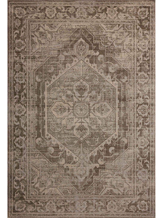 Mona Cocoa/Stone 7'6" x 10' Area Rug by Magnolia Home by Joanna Gaines x Loloi