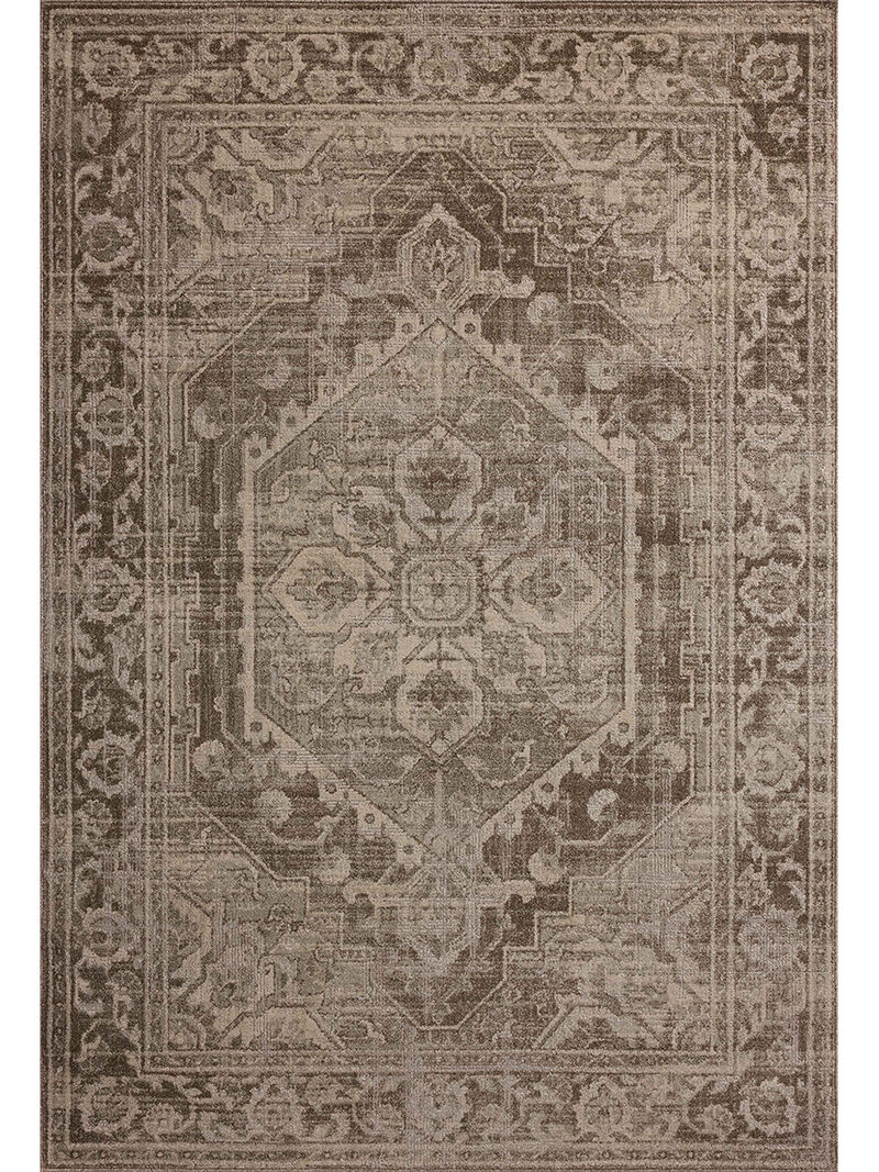 Mona Cocoa/Stone 7'6" x 10' Area Rug by Magnolia Home by Joanna Gaines x Loloi