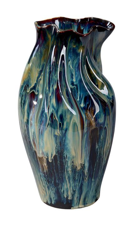 Large Whirl Ceramic Vase