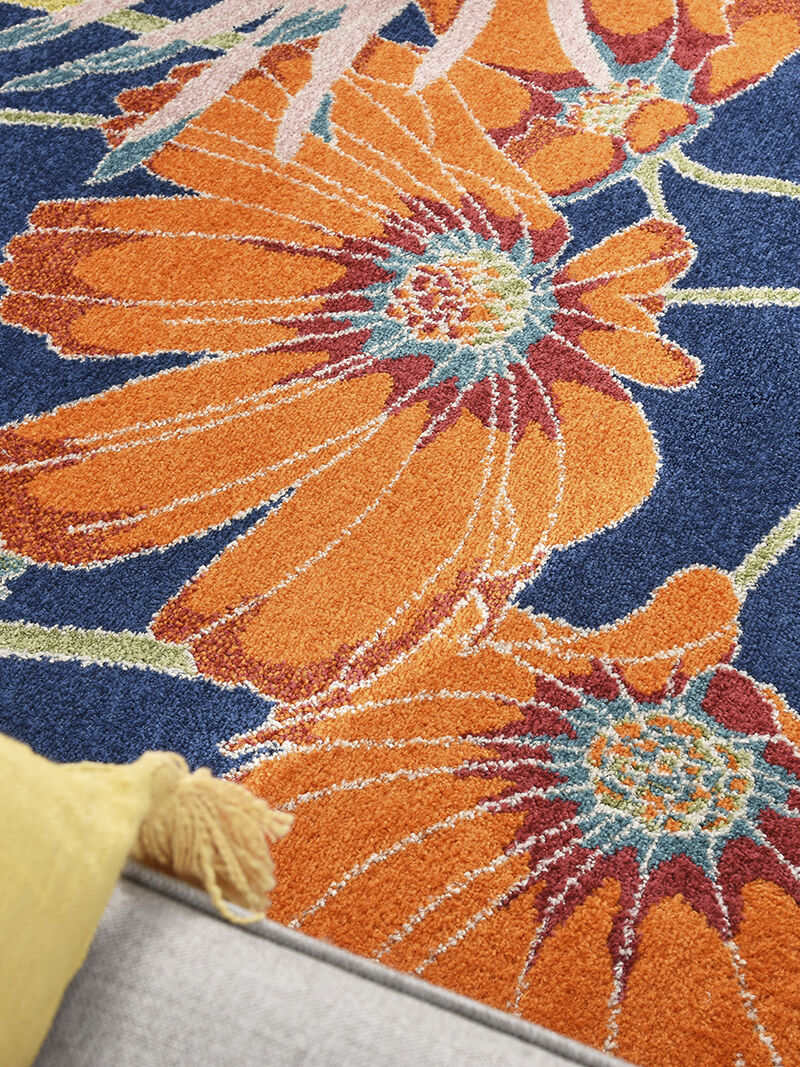 Allur ALR06 Navy/Multicolor 7'10" x 9'10" Rug