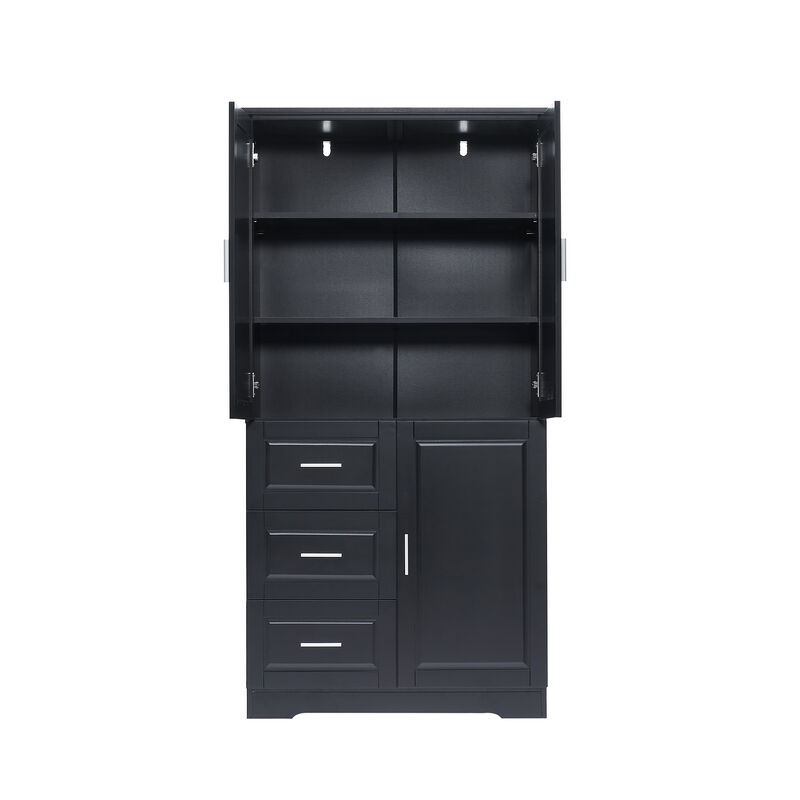 Merax Modern Storage Cabinet with Doors for Bathroom