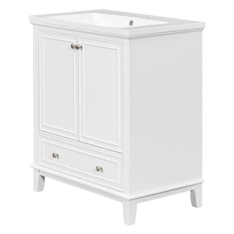 Bathroom Vanity with Sink Combo Multi-Functional Cabinet with Doors & Drawer for Stylish Storage