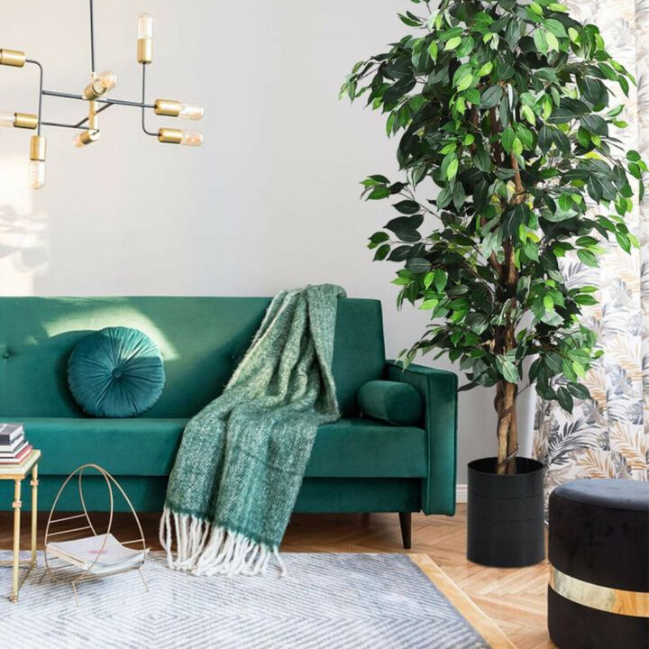 Hivvago 6 Feet Artificial Ficus Silk Tree