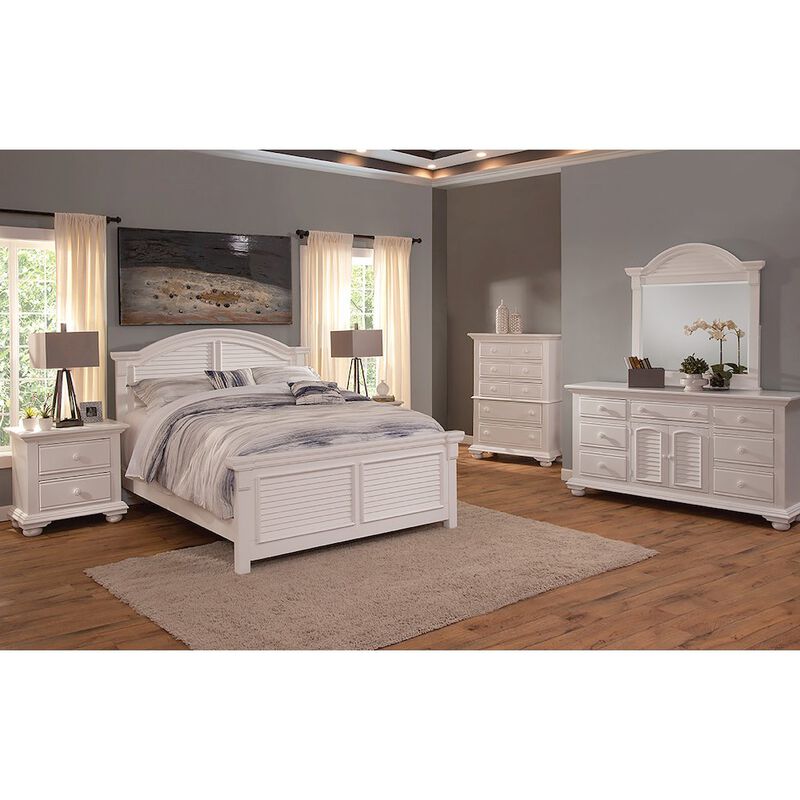 American Woodcrafters Cottage Traditions 2-Drawer Nightstand - White Cottage