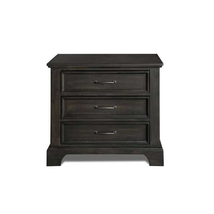 New Classic Furniture Stafford County Nightstand-Walnut