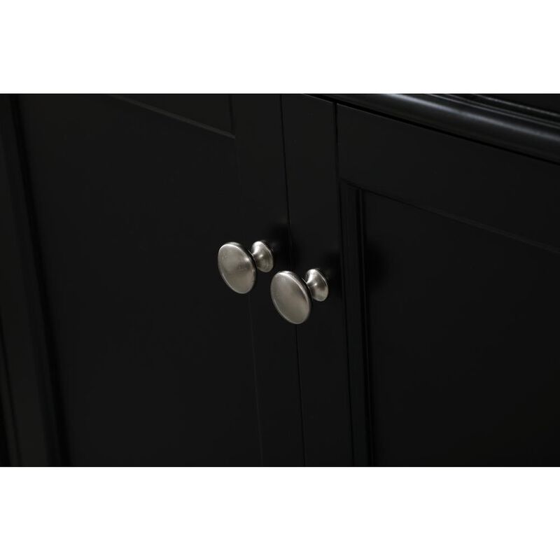 Elegant Kitchen and Bath 72 inch double bathroom vanity in black