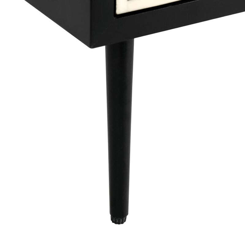 Safavieh Tessie Bone Inlay Nightstand, Black