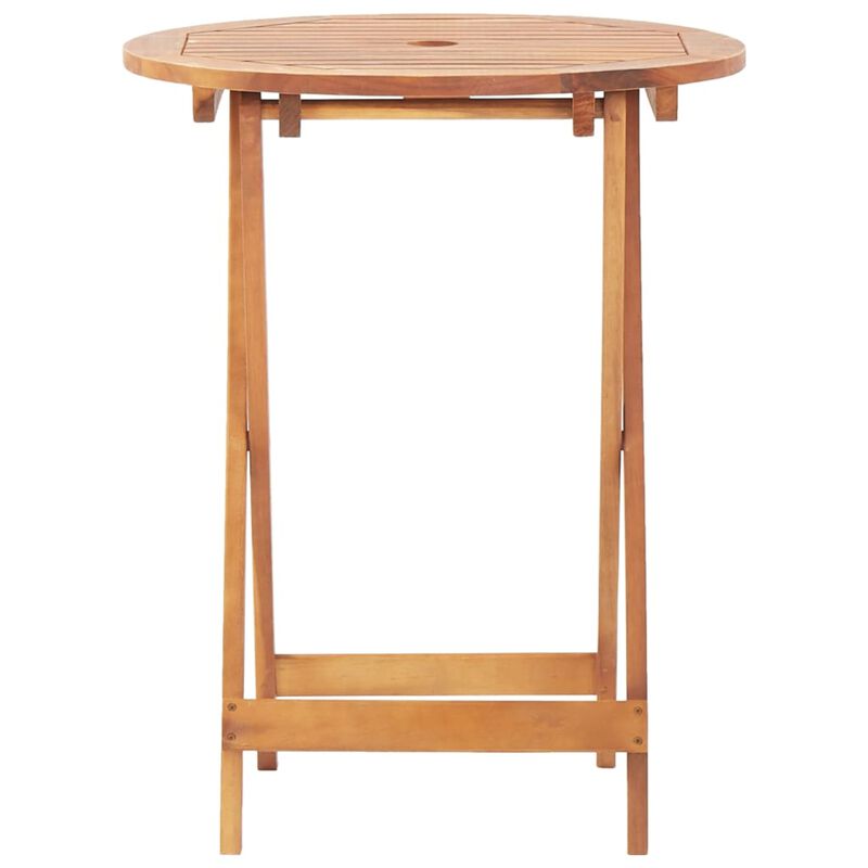 vidaXL Folding Garden Table 23.6"x29.5" Solid Acacia Wood