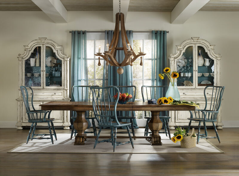 Sanctuary Spindle Side Chair in Blue