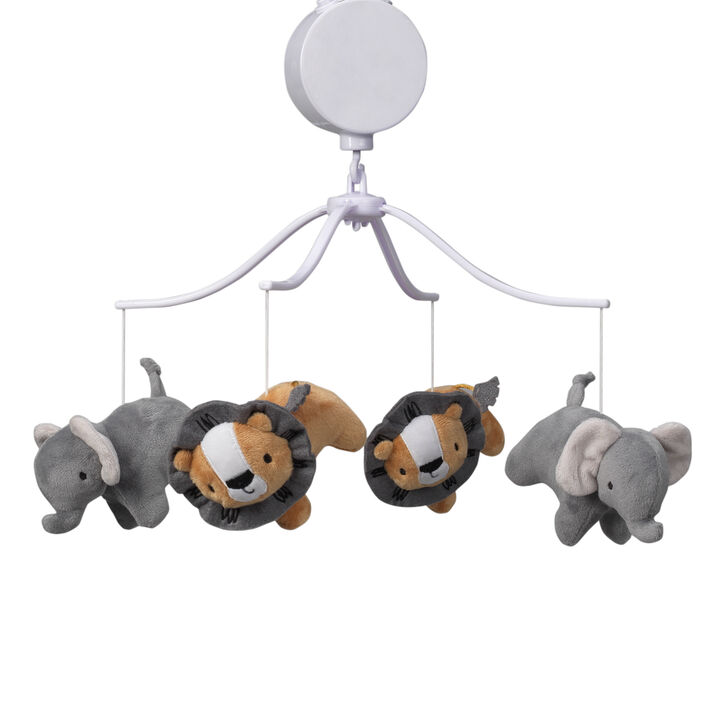 Bedtime Originals Jungle Fun Musical Baby Crib Mobile - Gray, Animals, Jungle Bedtime Originals Jungle Fun Musical Baby Crib Mobile - Gray, Animals, Jungle