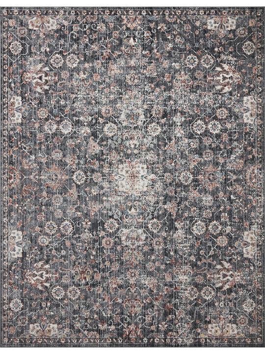 Cassandra CSN03 Charcoal/Rust 3'9" x 5'9" Rug