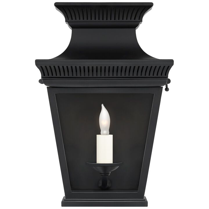 Elsinore Medium 3/4 Wall Lantern in Black