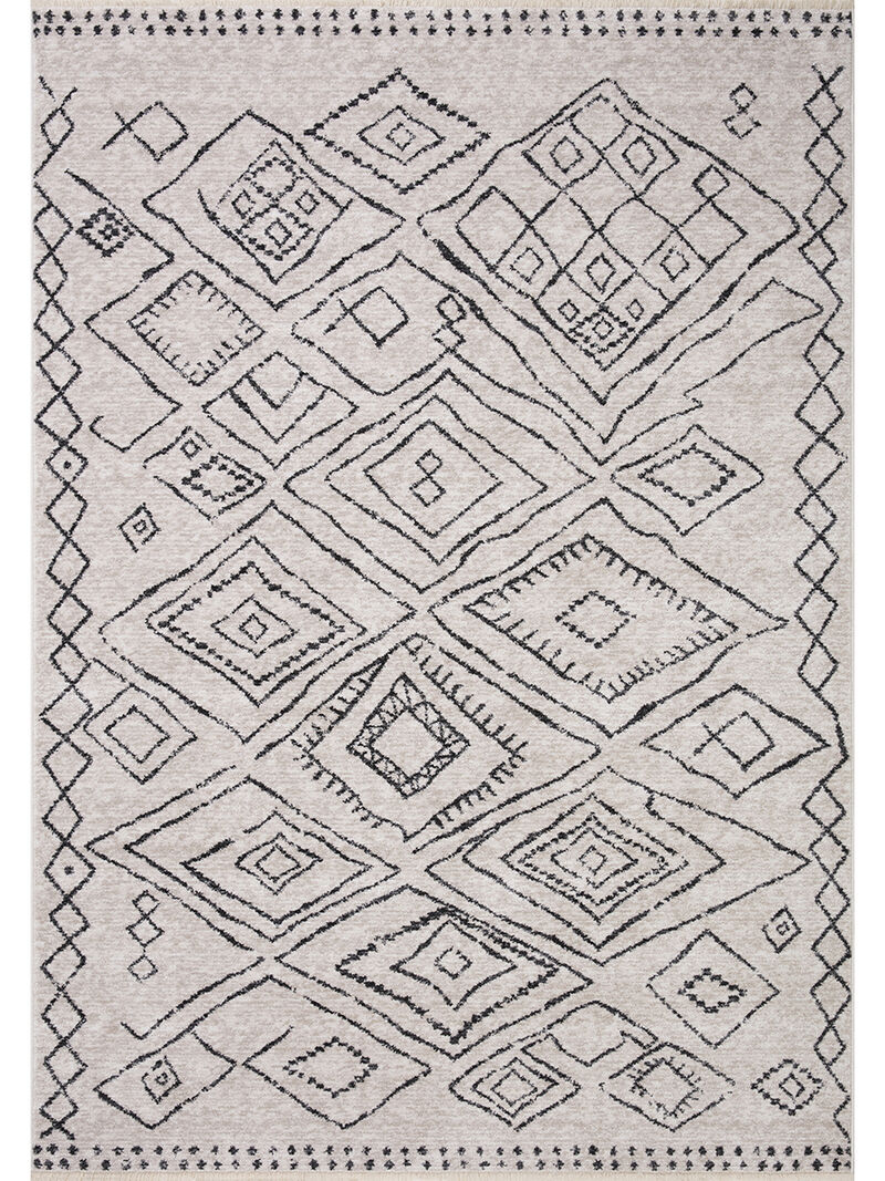Vance VAN06 Dove/Charcoal 5'3" x 7'9" Rug