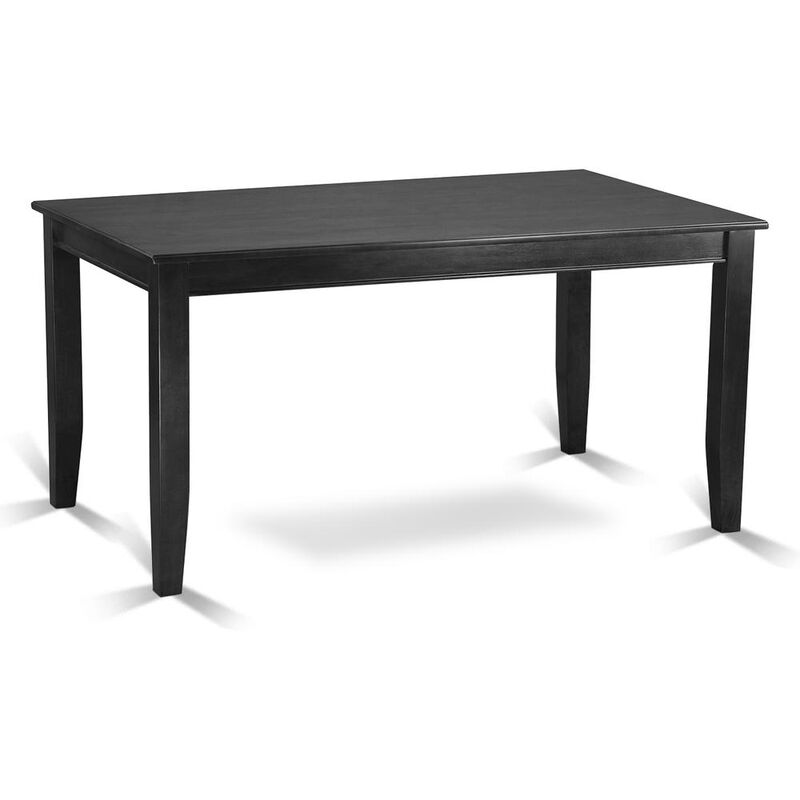 East West Furniture Dining Room Set Black, DUEN5-BLK-69