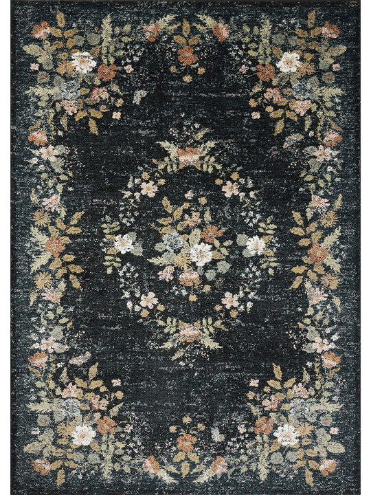Laurel LAU-01 Navy 3''11" x 5''7" Rug by Rifle Paper Co.