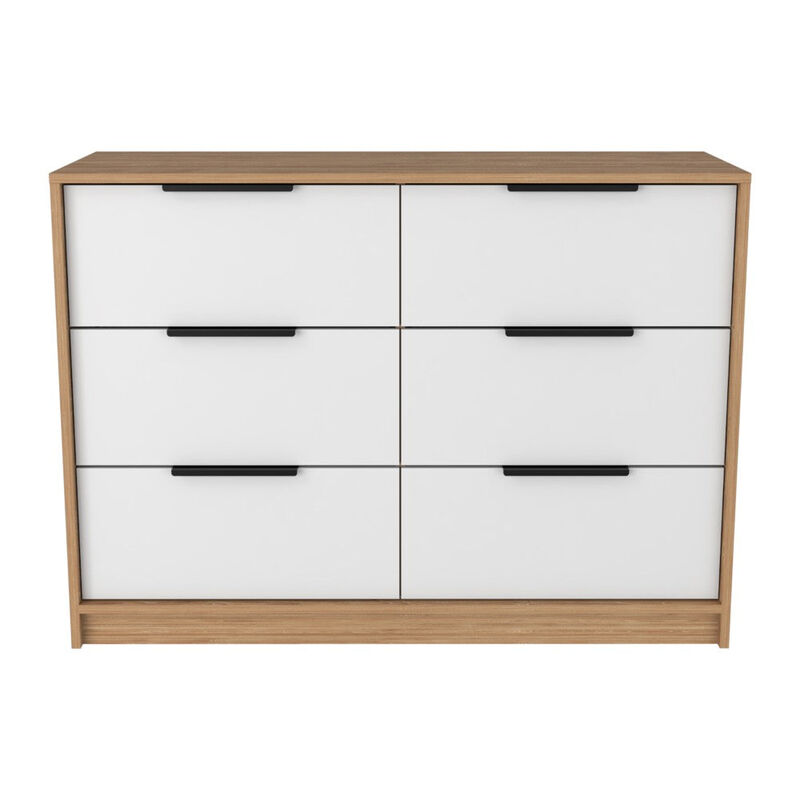 4 Drawer Double Dresser Maryland, Bedroom, Pine / White