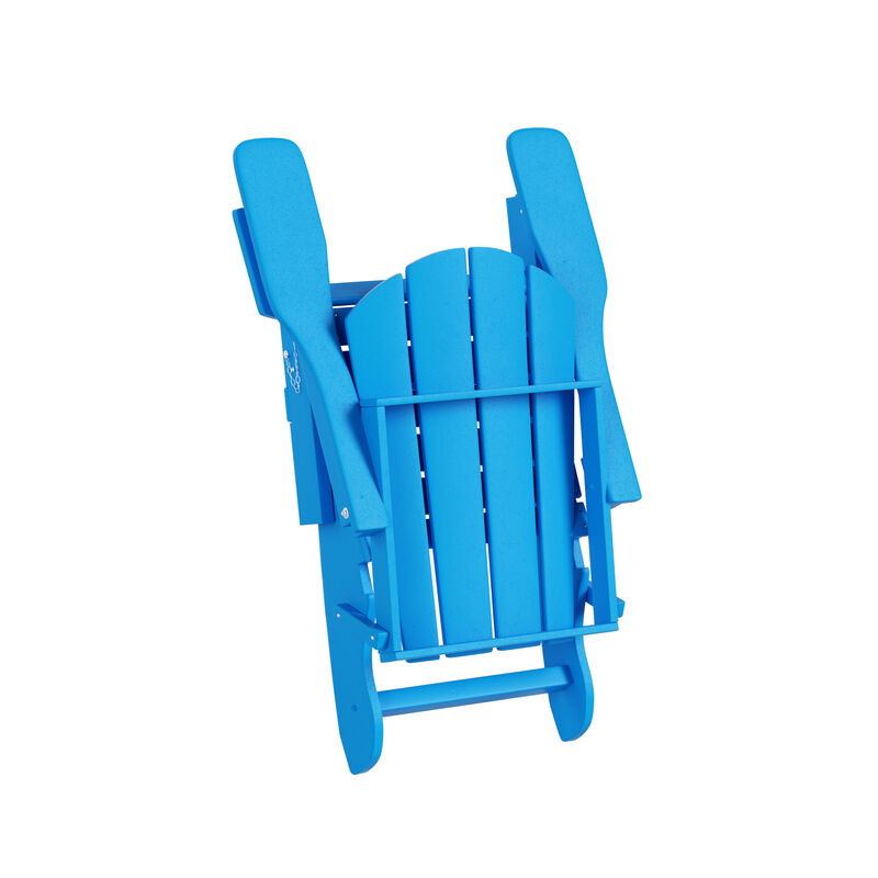 WestinTrends Westintrends 2 piece set outdoor folding Poly Adirondack chair