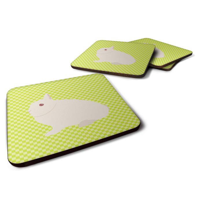 Caroline's Treasures Hermelin Rabbit Green Decorative coasters, 3.5, Multicolor
