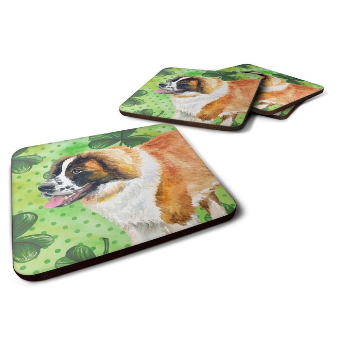 Caroline's Treasures Saint Bernard St Patrick's Decorative coasters, Multicolor