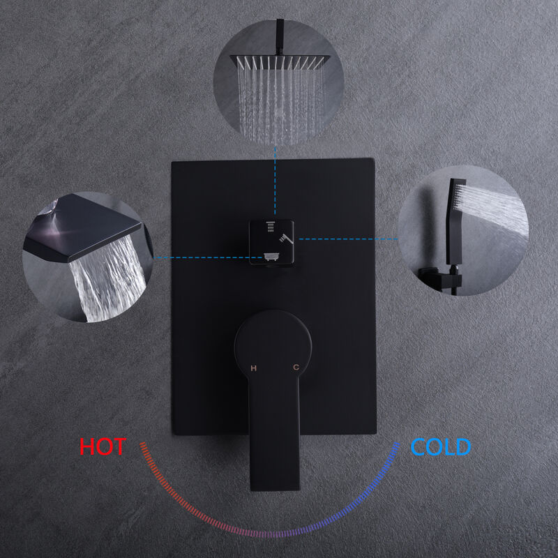 10 Inch Shower System With Rain Shower Faucet Sets