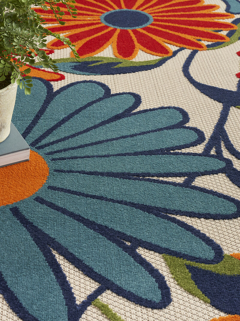 Aloha ALH33 Multicolor 3'6" x 5'6" Rug
