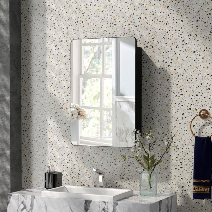 Hivvago 20 x30 Inch Multi-Functional Bathroom Mirror Cabinet with Adjustable Shelves