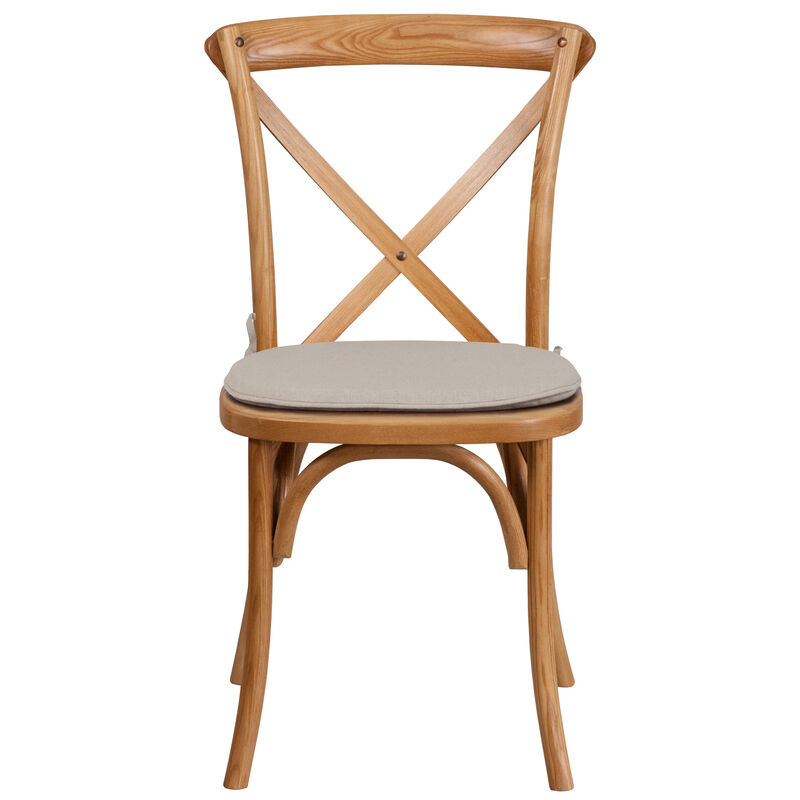 Wood Cross Back Chairs