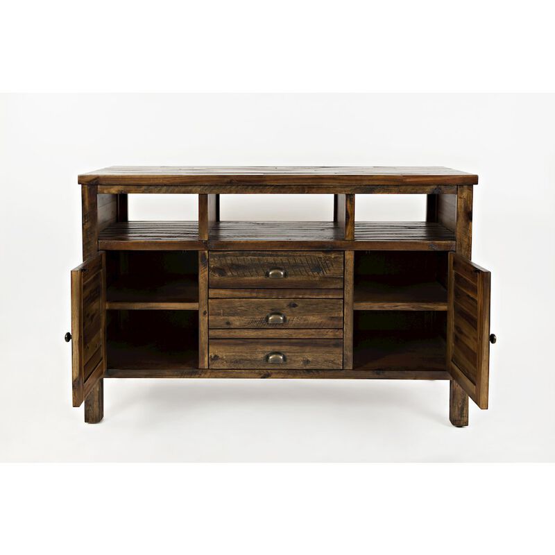 Jofran Artisan's Craft Rustic Farmhouse Distressed Acacia Media Console 50