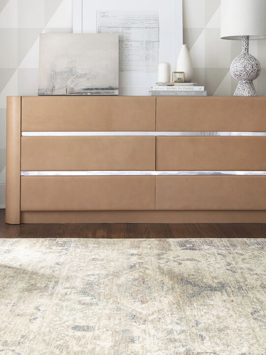 Revere REV06 Ivory/Blue 3'9" x 5'9" Rug