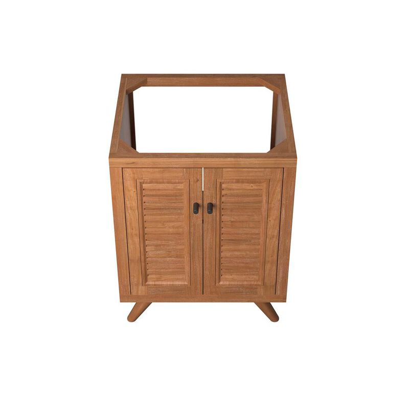 Modway Birdie 24 Teak Wood Bathroom Vanity Cabinet (Sink Basin Not Included)