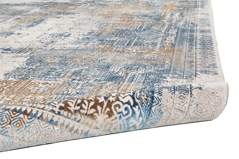 Cadiz 3890F Blue/Gray/Gold 3'1" x 5' Rug