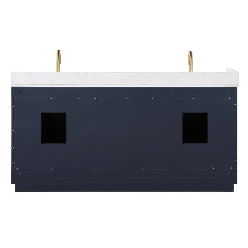 Altair 72 Double Bathroom Vanity in Royal Blue with Mirror