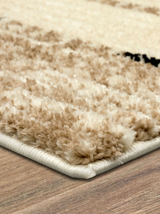 Traverse By Bobby Berk Traverse Lanes Tan 9' X 12' Rug
