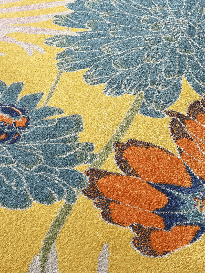 Allur ALR06 Yellow/Multi 4' x 6' Rug