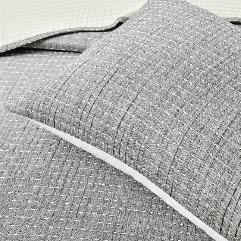 Cozy Reversible Cotton Yarn Woven 3-Piece Coverlet Set – Elegant Bedding for Any Bedroom