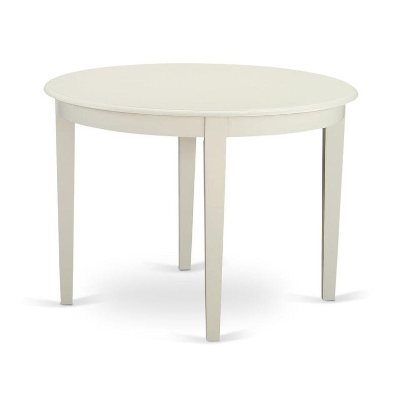 East West Furniture Boston  table  42  Round  with  4  tapered  legs