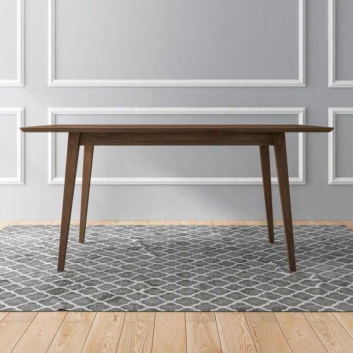 Ashcroft Furniture Co Levi Modern Style Solid Wood Rectangular Dining Kitchen Table