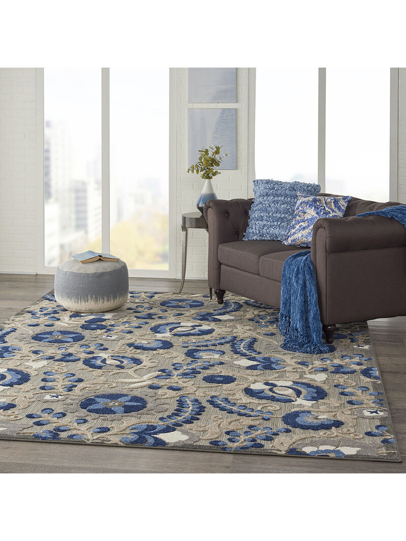 Aloha ALH17 Natural/Blue 9' x 12' Rug