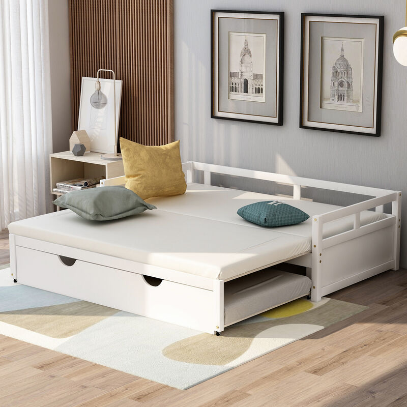 Merax Extending Daybed with Trundle