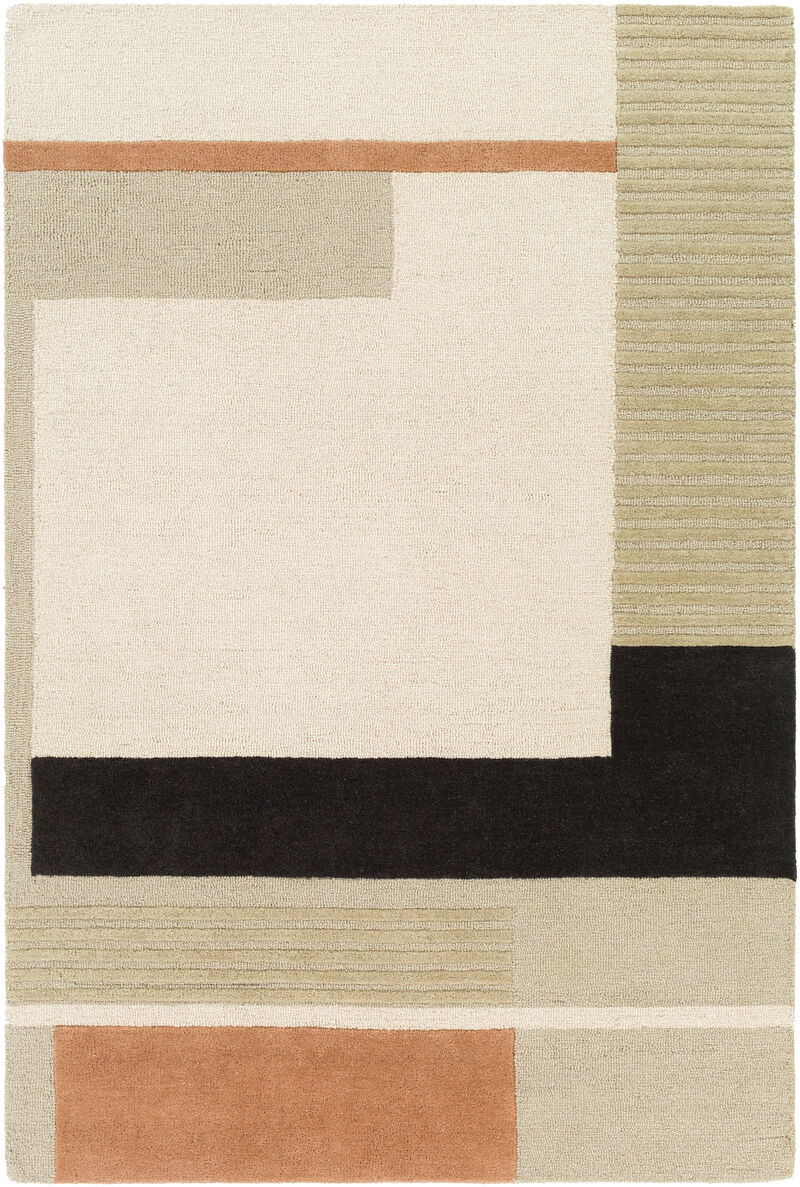 Emma EMM-2303 6' x 9' Brown Rug