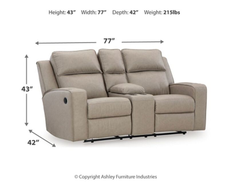 Lavenhorne Reclining Loveseat W/Console