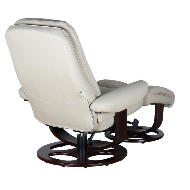 Barcalounger Jacque Swivel Pedestal Recliner w/Ottoman