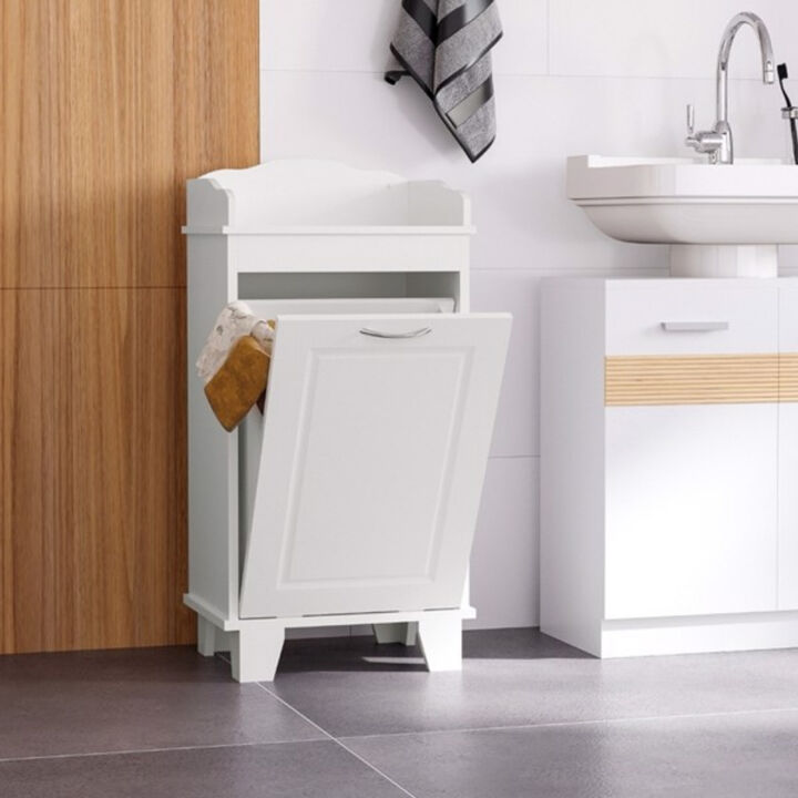 Free Standing Home Organizer Hamper, Bathroom Storage Cabinet