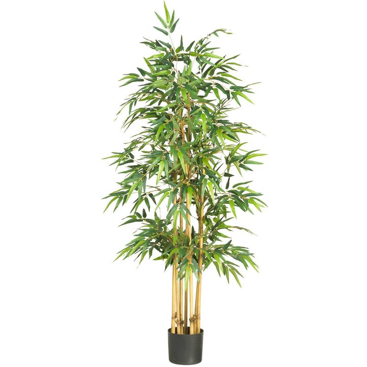 Nearly Natural 64-in Bamboo Tree x 7 w/1040 Lvs