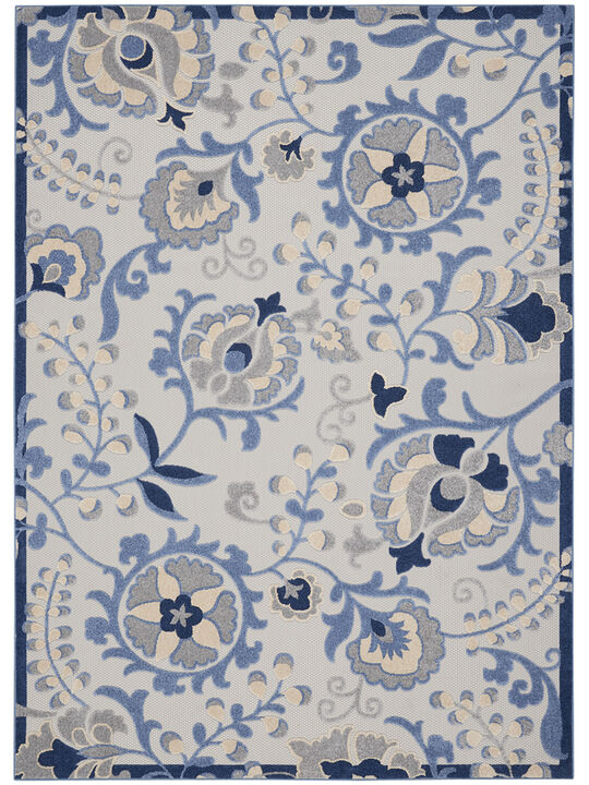 Aloha ALH17 Blue/Gray 6' x 9' Rug Aloha ALH17 Blue/Gray 6' x 9' Rug