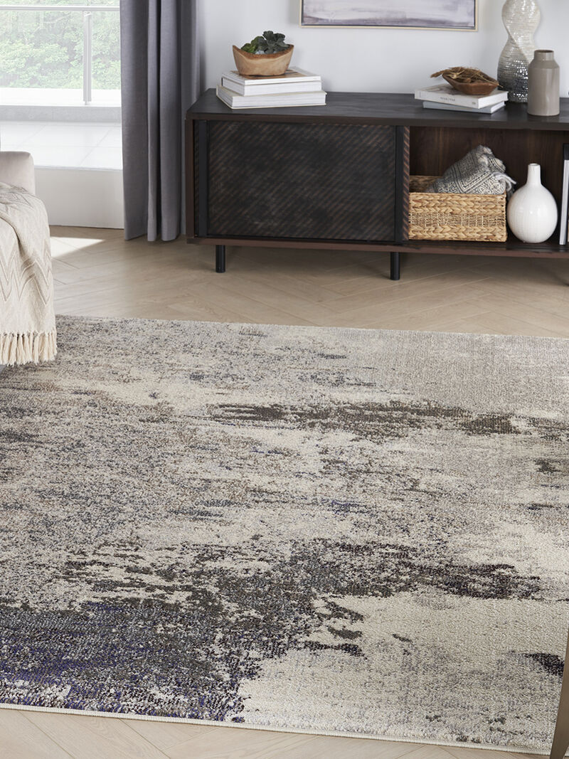 Celestial CES02 Ivory/Gray 3'11" x 5'11" Rug