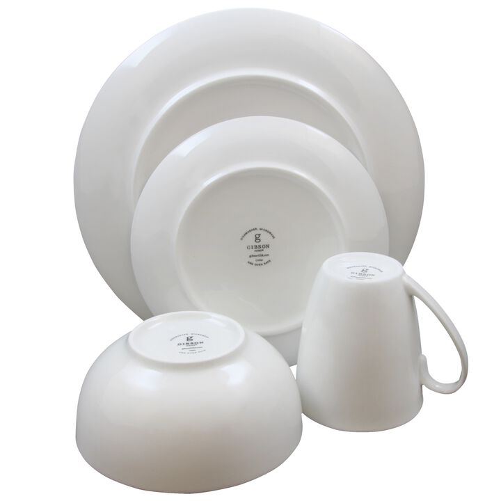 Gibson Home Ogalla 16 Piece Dinnerware Set in White