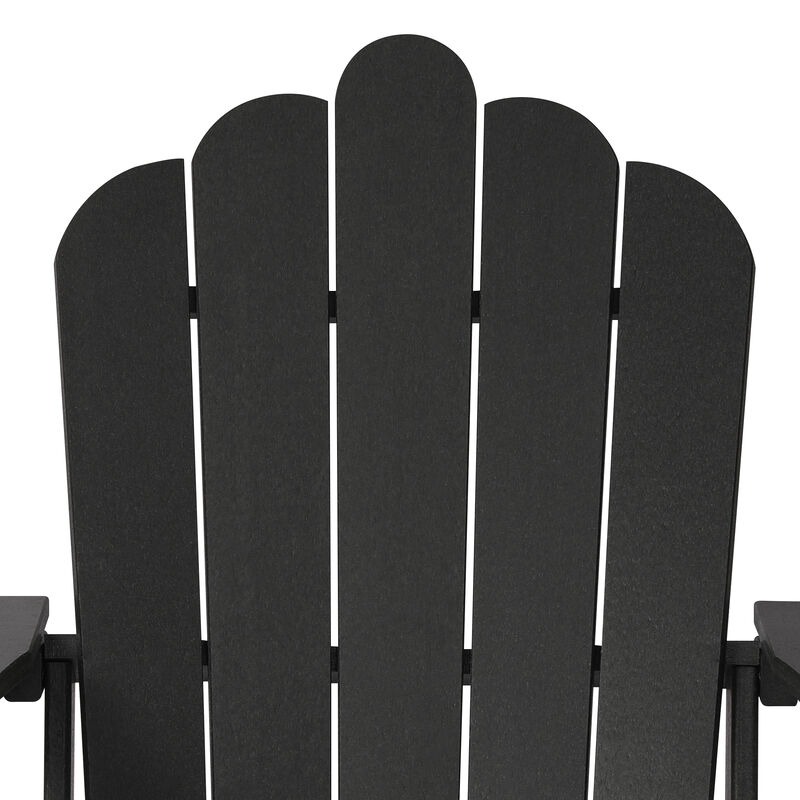WestinTrends 7-Piece HDPE Outdoor Patio Furniture Adirondack Conversation Set