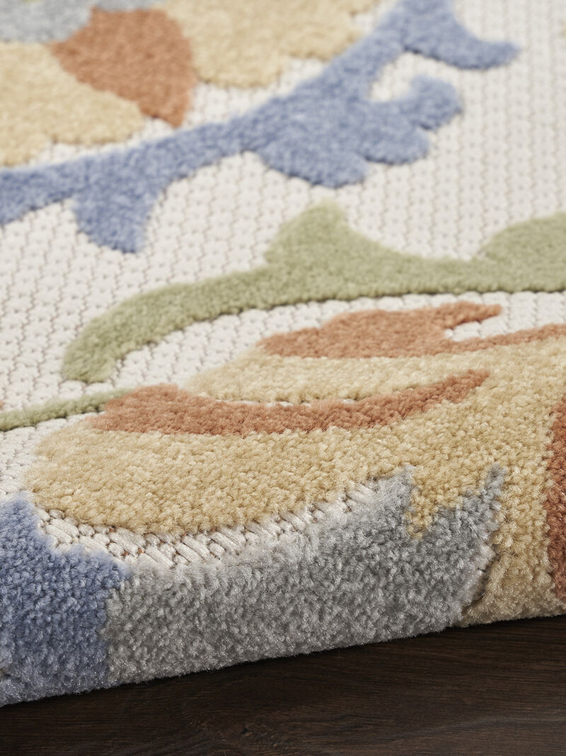 Aloha ALH17 Ivory/Blue 3'6" x 5'6" Rug