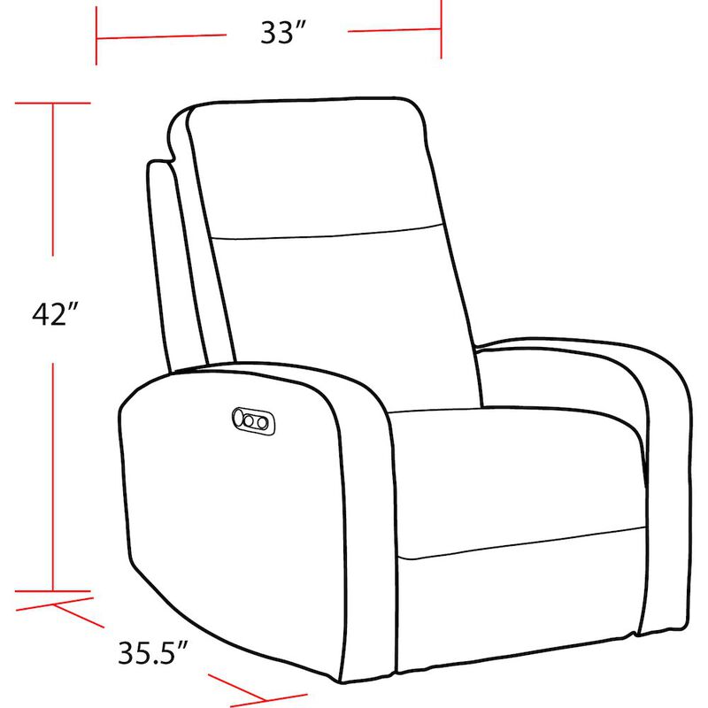 Parker Living Thriller - Natural Beauty Grey Power Swivel Glider Recliner